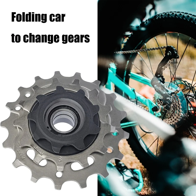 3Speed Mountain Bicycles Screw On Freewheels Conversion Chain 9-13-17T Cassette Sprocket Bicycles Freewheels Replacement