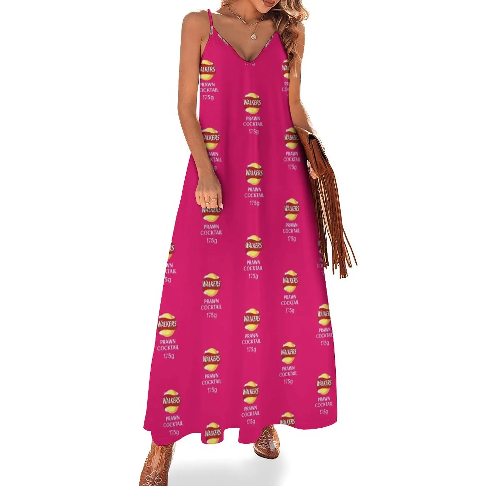 

Walkers Prawn Cocktail Crisps design Sleeveless Dress summer dresses ladies 2023 Dress for girls