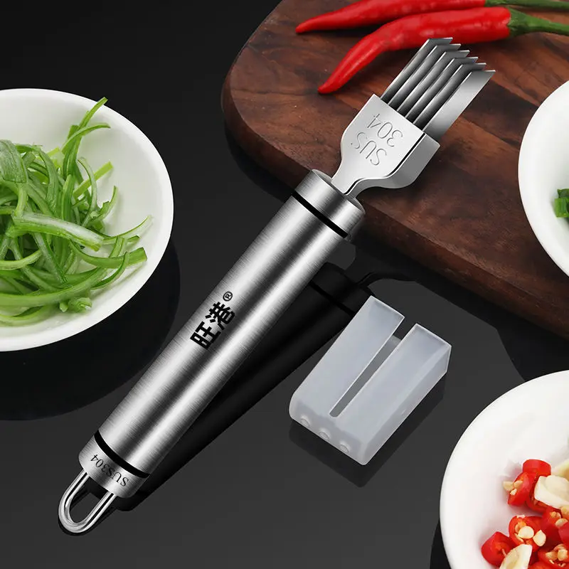 

304 stainless steel artifact multifunctional planer chopped green onion vegetable kitchen gadget
