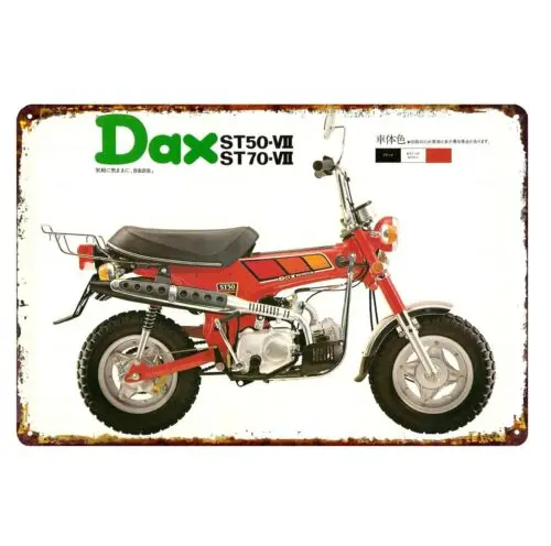 1p,Honda Dax St50 Minibike Motorcycle Metal Poster Tin Sign 20x30cm
