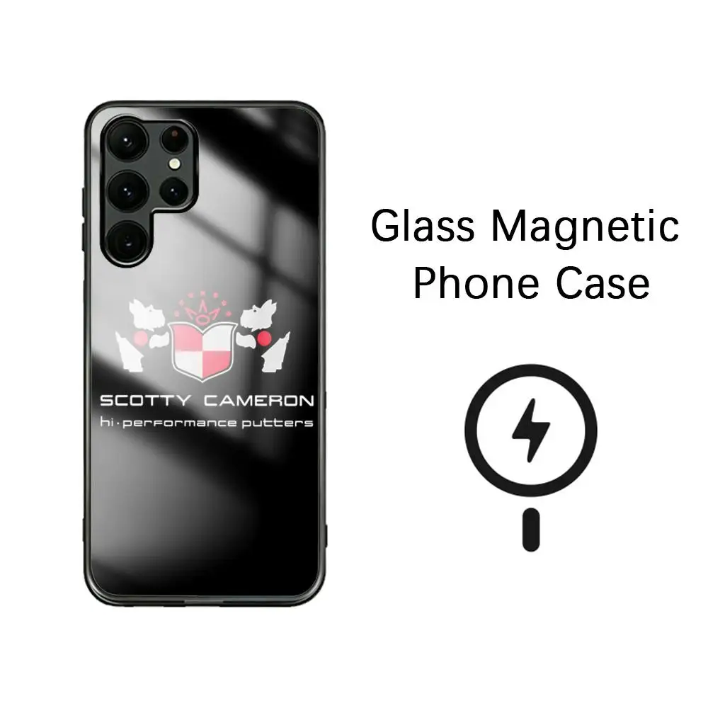 Cool Fashion S-Scottyes B-brand Phone Case For Samsung S26 S25 S24 S23 S22 S21 S20 Plus Ultra Note20 Glass Magnetic Case