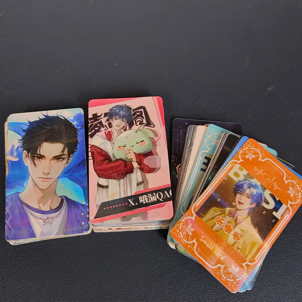 100 Pc/set The Pavilion of Listening to the Tides Manga Laser Lomo Card Album Comic Characters Photocard Fans Collection Cards