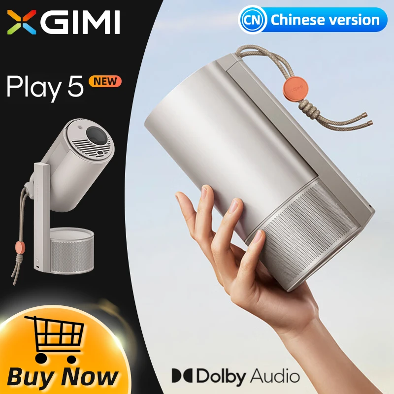 XGIMI Play 5 Projector Full HD 1080P ，Home Theater with XGIMI Creative Optical Filter/ Projector Carrying Case/Battery Holder