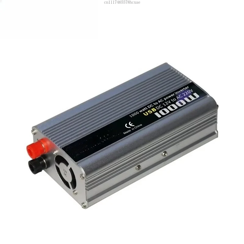 12V To 220V Vehicle Power Inverter with 1000W Capacity, Featuring USB Port, Portable Power Converter, Vehicle Solar Inverter