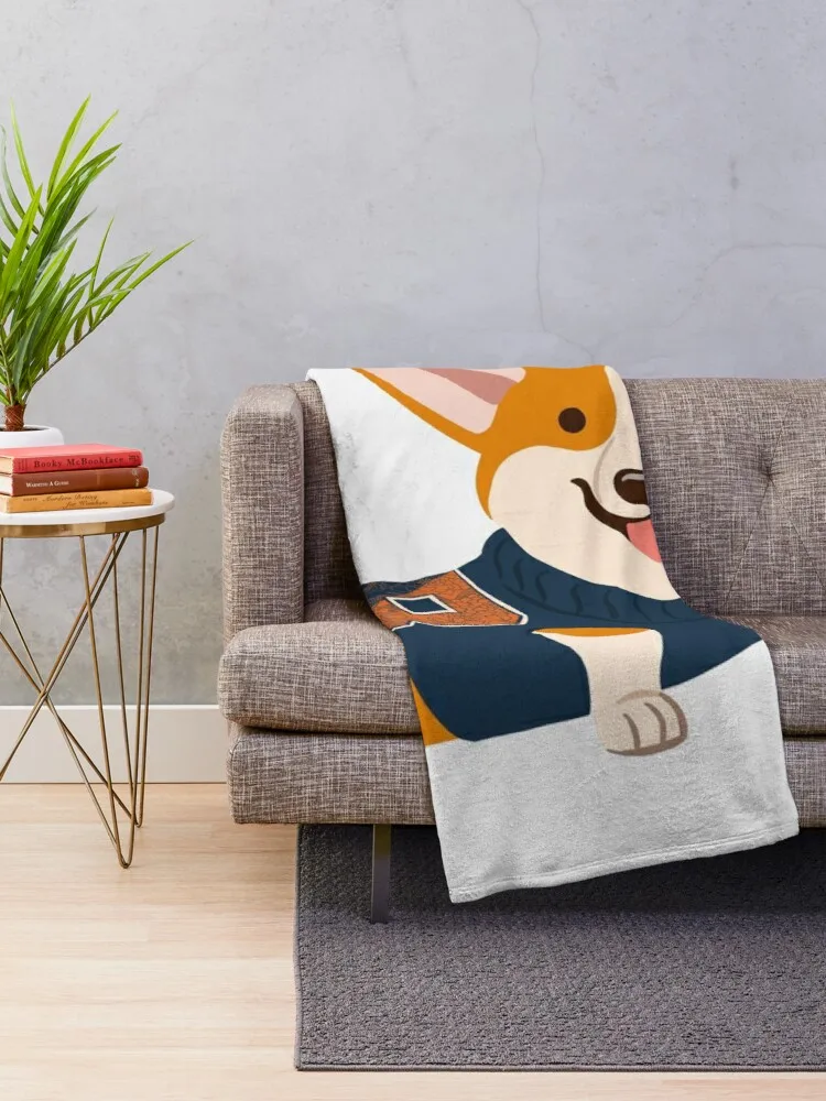 Bucknell Corgi Throw Blanket Luxury Thicken Blanket Sofa Throw Blanket