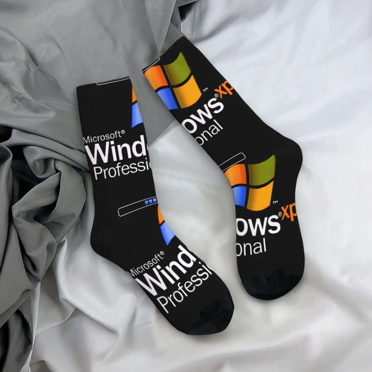 Hip Hop Retro Windows XP Crazy Men\'s compression Socks Unisex Windows Harajuku Seamless Printed Funny Novelty Happy Crew Sock