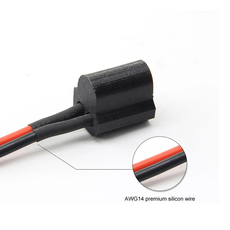 Condensador de filtro de Cable de alimentación XT60, 35V, 1000uF, 14AWG, 100mm, Cable para controlador de vuelo, ECS, VTX, FPV, Dron de carreras, RC Quadcopter