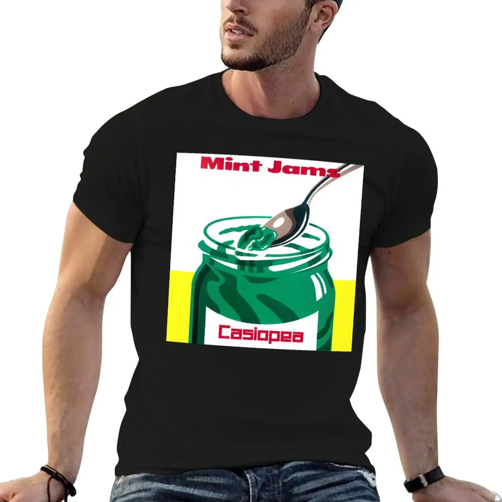 Camiseta CASIOPEA - MINT JAMS, camiseta para hombre, 100% algodón, camiseta de algodón de marca de lujo, camiseta para hombre, camiseta lisa para hombre