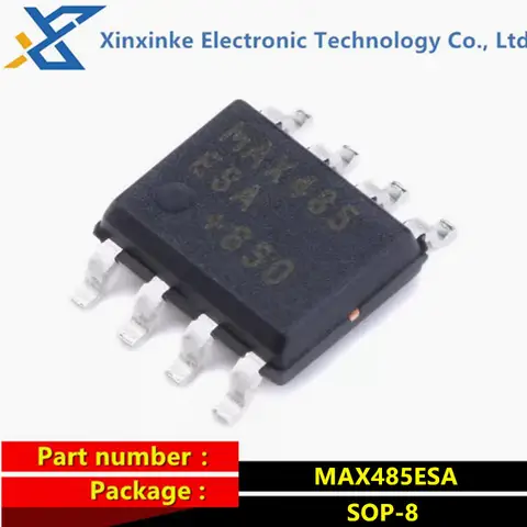 50 Uds MAX485ESA MAX485 SOIC-8 RS-485/RS-422 Chip transceptor de interfaz