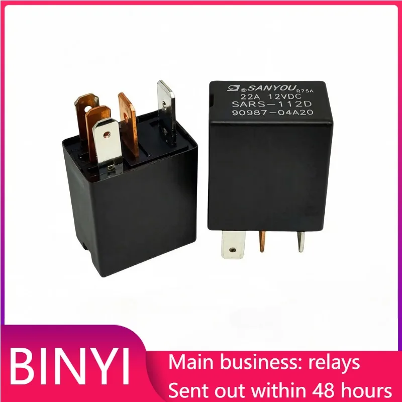 SARS-112D 12V 22A 5Pin Automotive Relay OEM 90987-04A20 Mini Car Power Control Relay