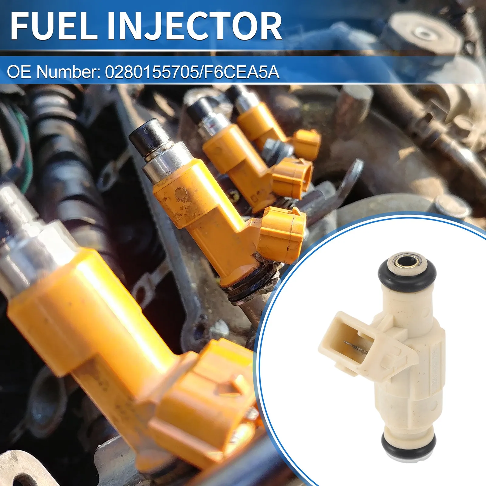 1 قطعة حاقن 0280155705 F6CE A5A لفورد اسكورت 1997 1998 1999 2000 2001 2002 #2