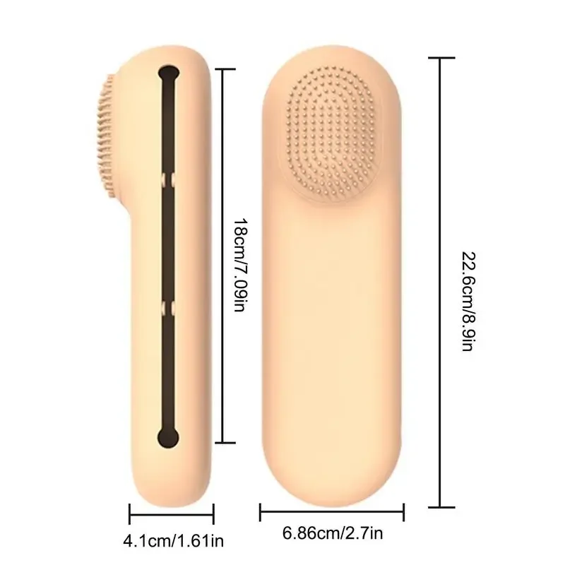 Suporte de pincel de maquiagem para viagem, bolsa de pincéis cosméticos de silicone, estojo de esponja de maquiagem portátil, à prova d'água, ferramentas de maquiagem para mulheres e meninas