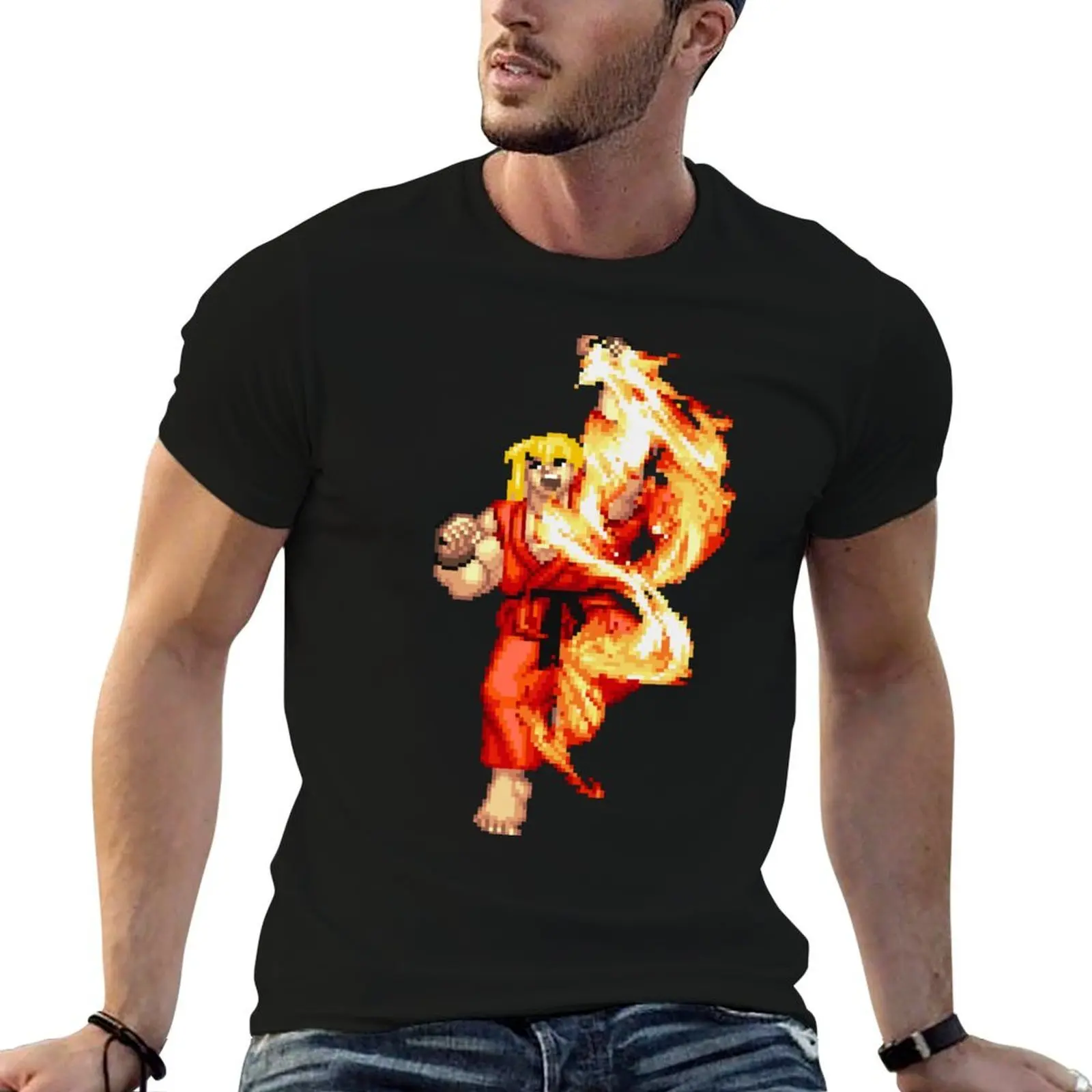 

Ken Shoryuken T-Shirt t shirt for man 100 percent cotton t shirts designer T-Shirt