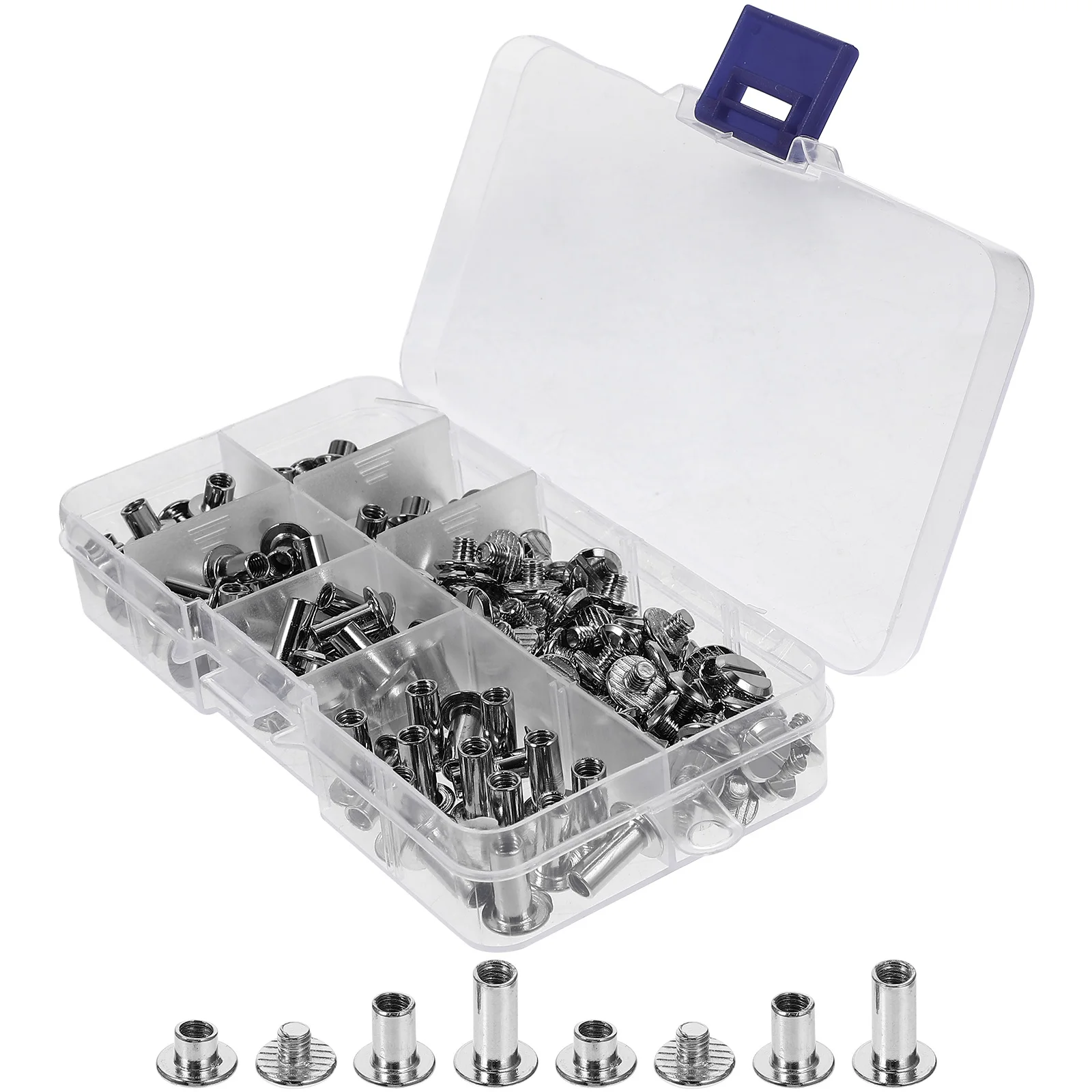 

Belt Screw Clothing Rivet Spike Manual Metal Diy Rivets Crafting Studs Silver Punk for