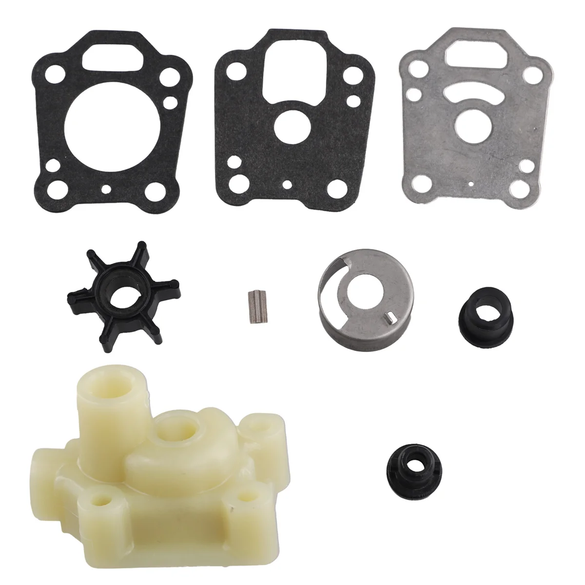 Water Pump Kit for Tohatsu 4HP 5HP HANGKAI Parsun 5HP 6HP Boat Motor 2T 369-65011-0 Mercury 4HP 5HP 396-65021 369-65016