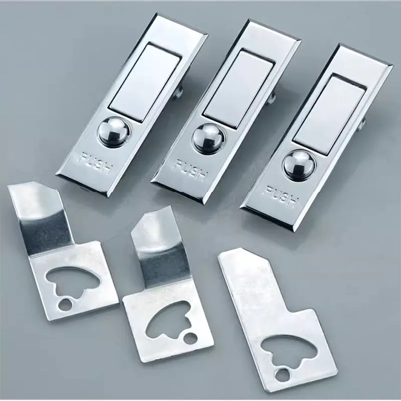 1PCS MS503 Electrical Cabinet Flat Lock Dot Button Bounce Lock Fire Hydrant Box Small Chassis Cabinet Door Lock Hardware