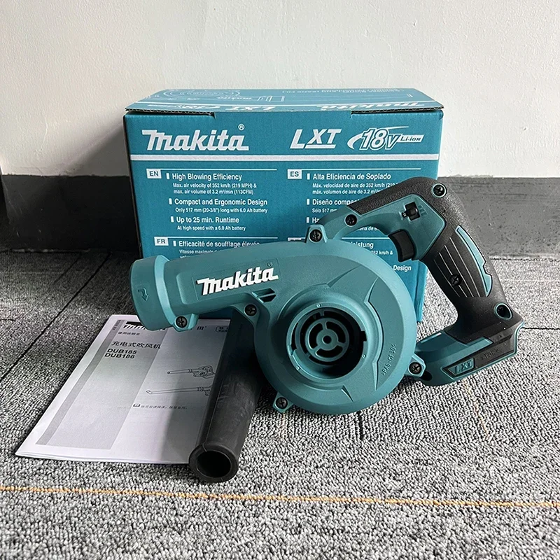 Makita 18V Cordless Blower DUB185 Rechargeable Hair Dryer Household Leaf Blower  Electric Blower Dust Blower Power Tools