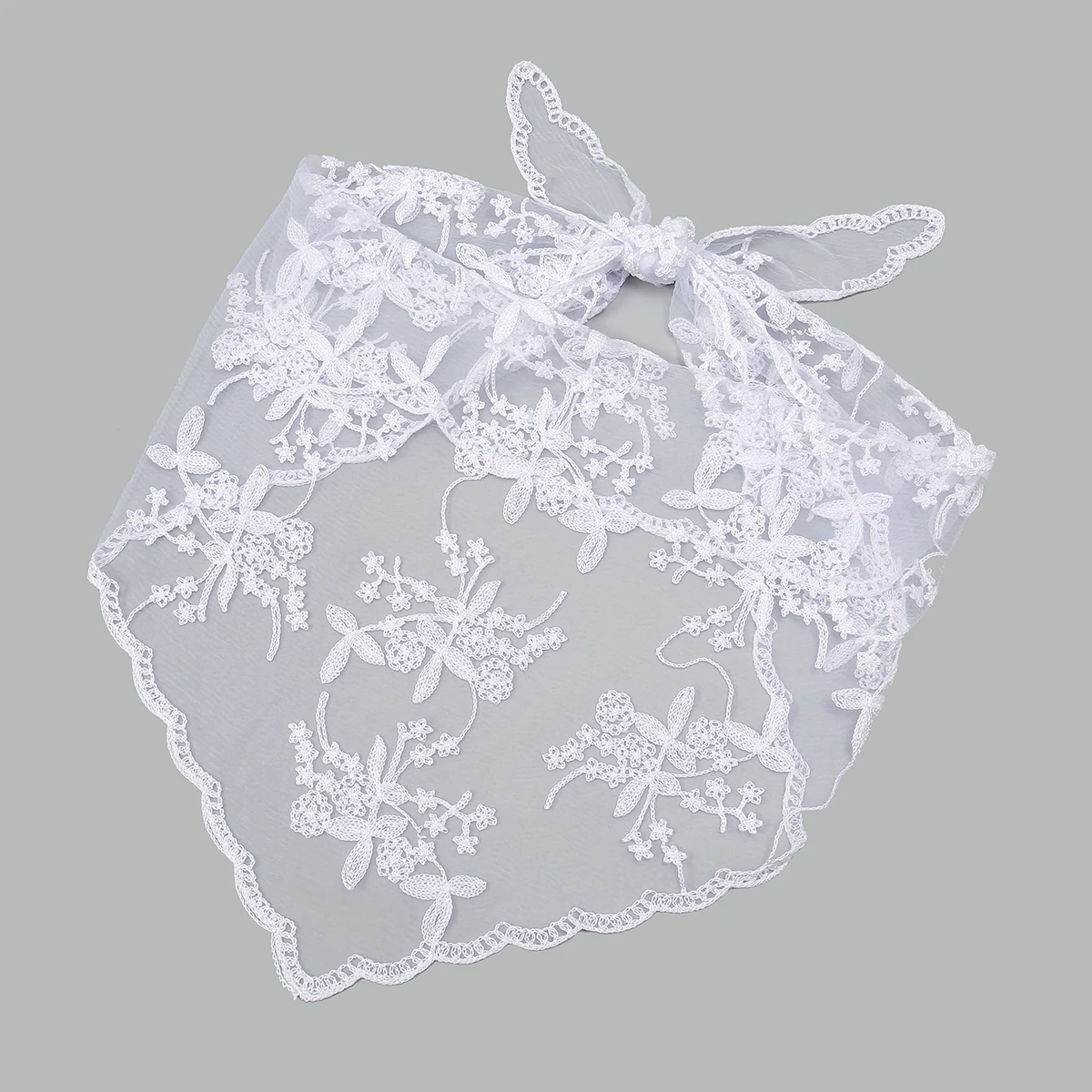 

50 шт., оптовые тонкие мягкие белые треугольные шарфы