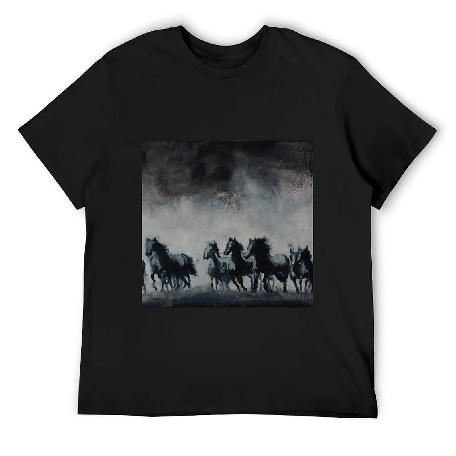 

Raging - Horse Painting T-Shirt blanks blue archive funny t shirts for men