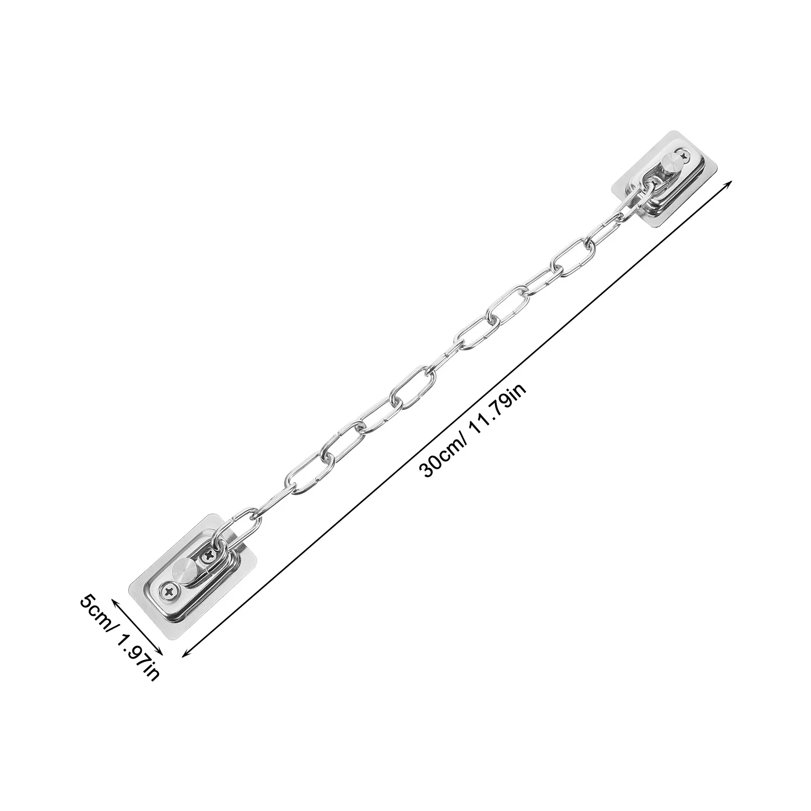 

Door Chain Lock Stainless Steel Rust Resistant Indoor Security Chain Lock Child Pet Safety Window Safety Locks