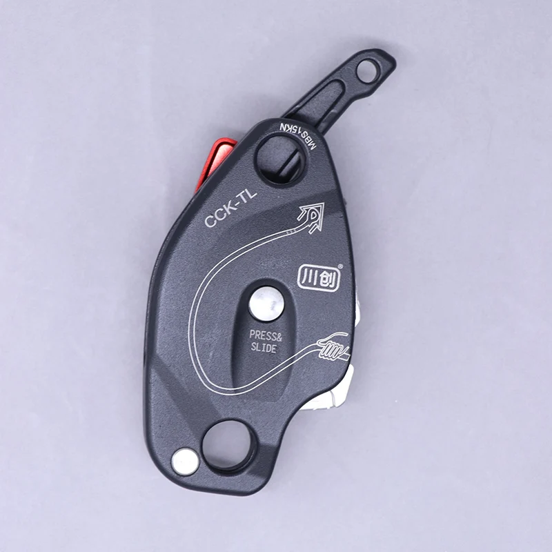 CCK-TL Rock Rope Climbing Descender 250 kg Getriebe Abseilgetriebe Sicherungsgerät Absteiggeräte Ausrüstung Seilzugangsrettung – Detail 5