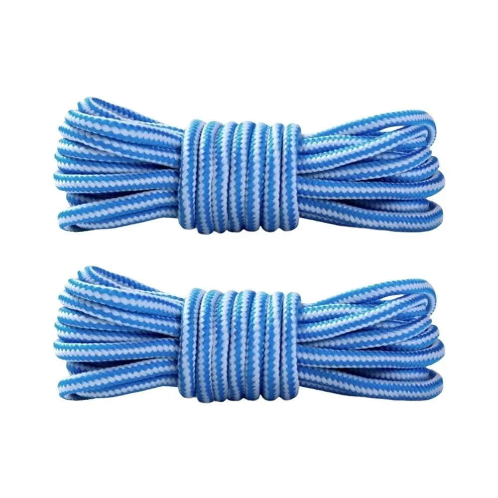 New Round Shoelaces Replace Striped Boots Laces Strings Heavy Duty Colorful Shoe Shoestring Shoes Accessories