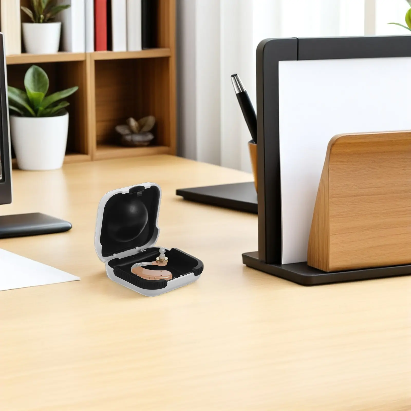 

Коробка для хранения слуховых аппаратов, противоударный защитный чехол от падений, компактный портативный держатель для небольших устройств для ежедневного использования, путешествий, домашнего ухода