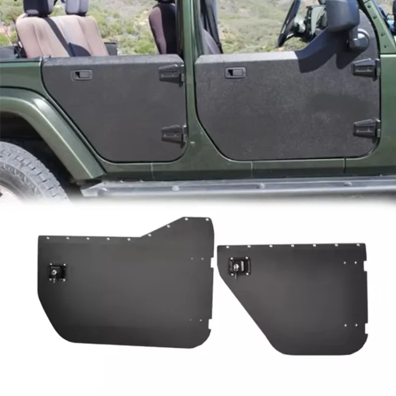 Spedking high quality  2/4 Aluminum half door with mirrors for jeep wrangler Jk