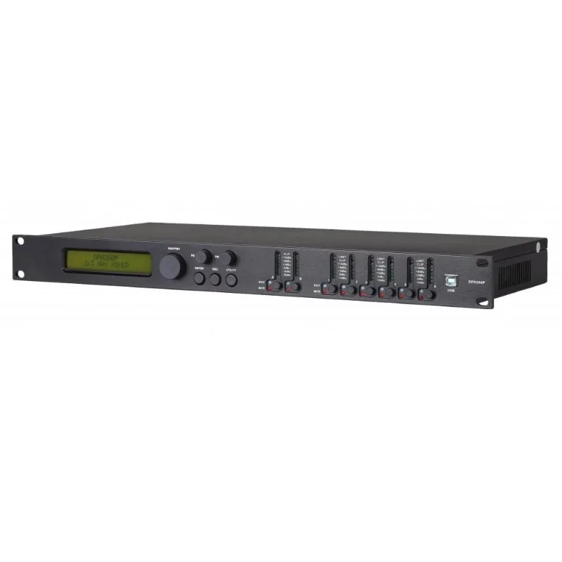 DPA260P 2-IN 6-OUT Digital Speaker Management System Equipment Control Remote PC Software EQ with A 11-band