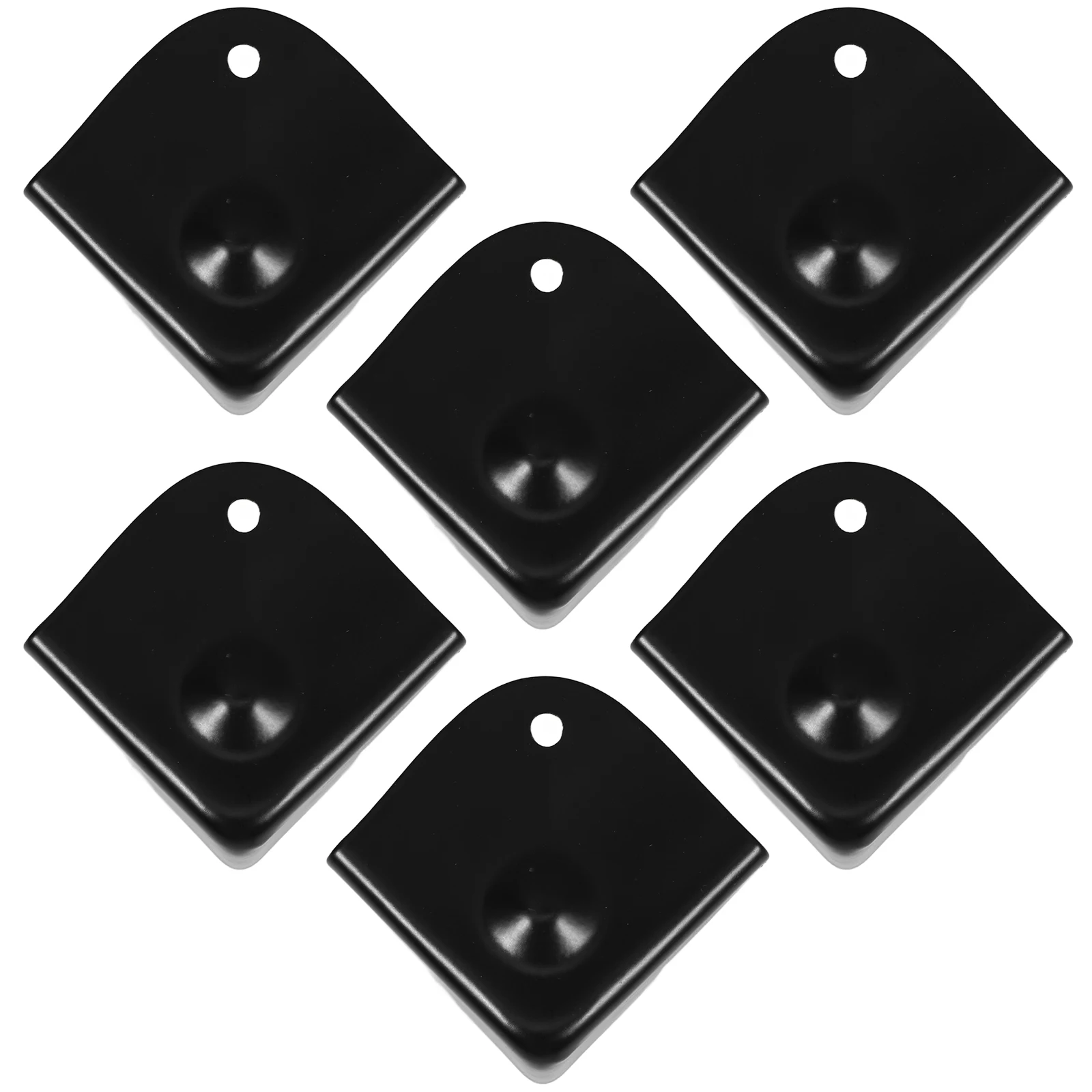 

6Pcs Furniture Protector Bracket Braces Metal Box Corners Durable Stylish Electroplating Process for Tables Desks