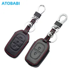 Leather Car Key Cover Bag For Renault Symbol Dacia Stepway Duster Logan Lodgy 2013-2021 Remote Control Fobs Shell Protector Case