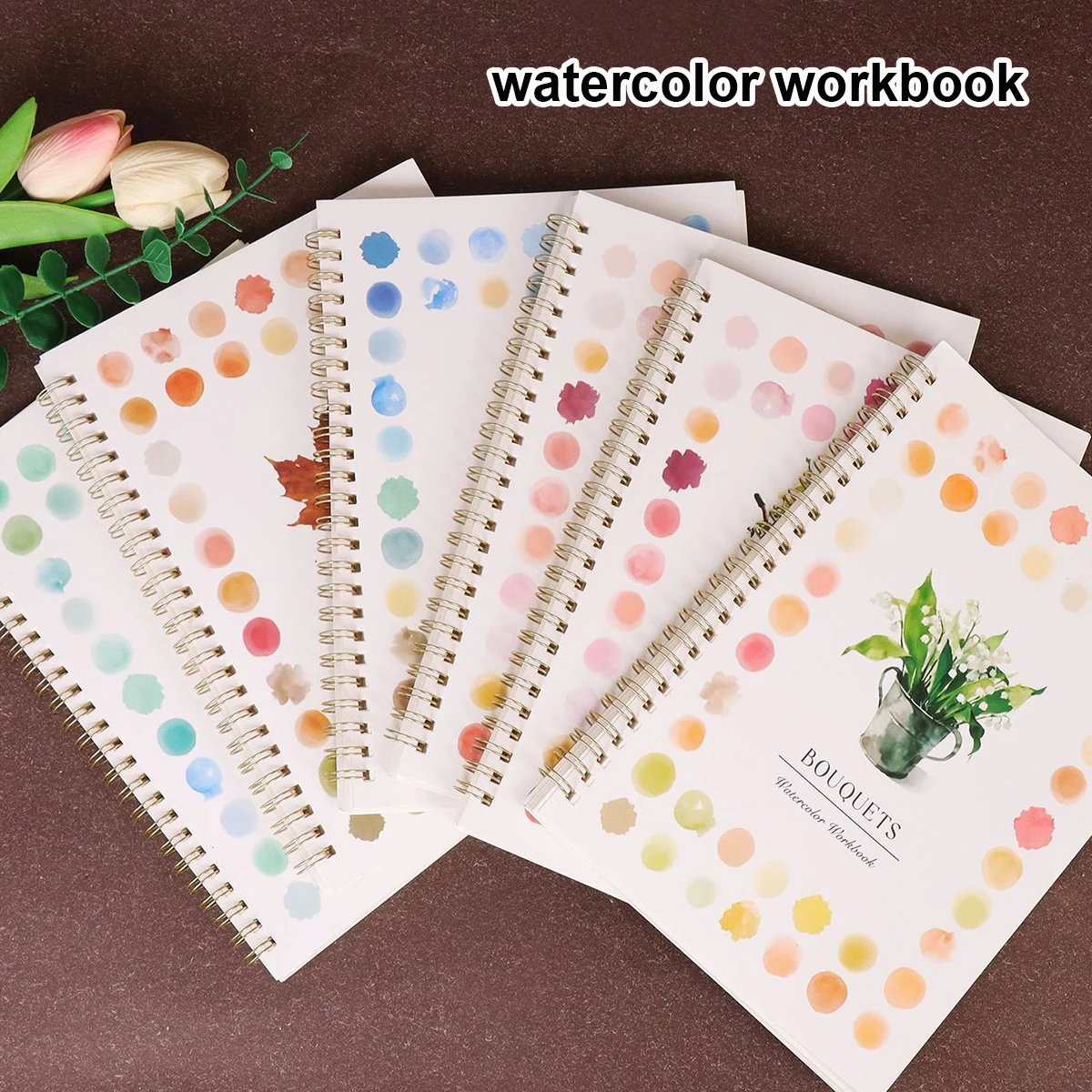Beginner Watercolor Practice Book 2