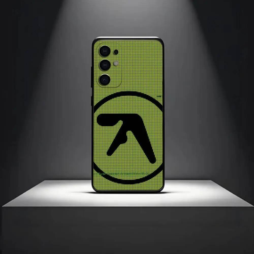 حافظة لهاتف سامسونج S 25,24,23,22,30,21,10,9,Ultra,Plus,Lite,FE,4,5G حافظة سوداء ناعمة بشعار Art A-Aphex T-Twin #5