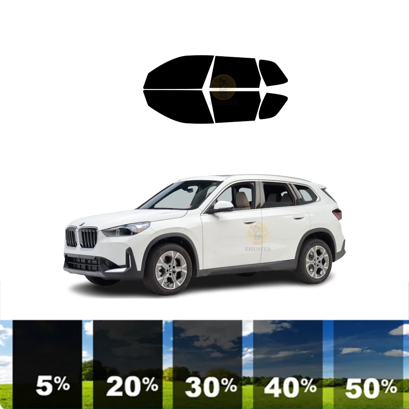 

precut Removable Window Tint Film For Car 100% UVR 5%-35%VLT Heat Insulation Carbon ﻿For BMW X1 4 DR SUV 2023-2023