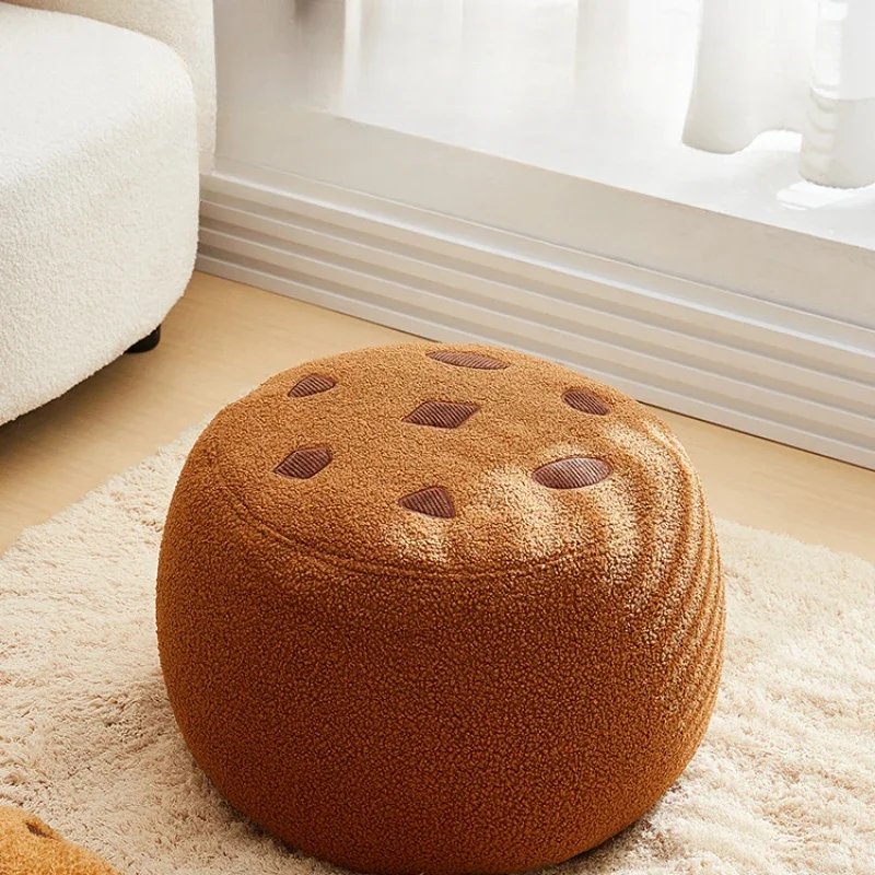 

EPP Particle Durable Stool, Anti-Collapse Washable Round Ottoman, Lightweight Small Pouf, Multi-Use Sitting Solution