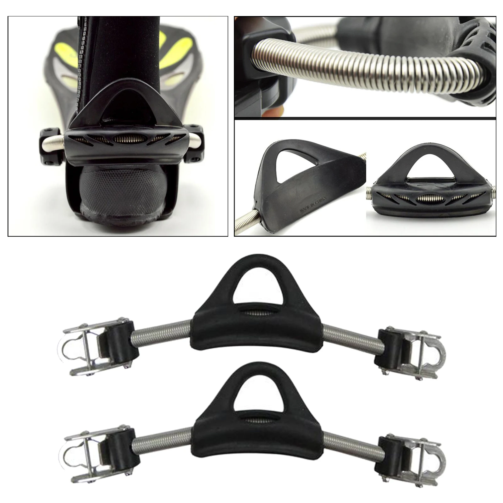 Scuba Choice Diving Fin Spring Heel Strap Quick Release Buckles Pair