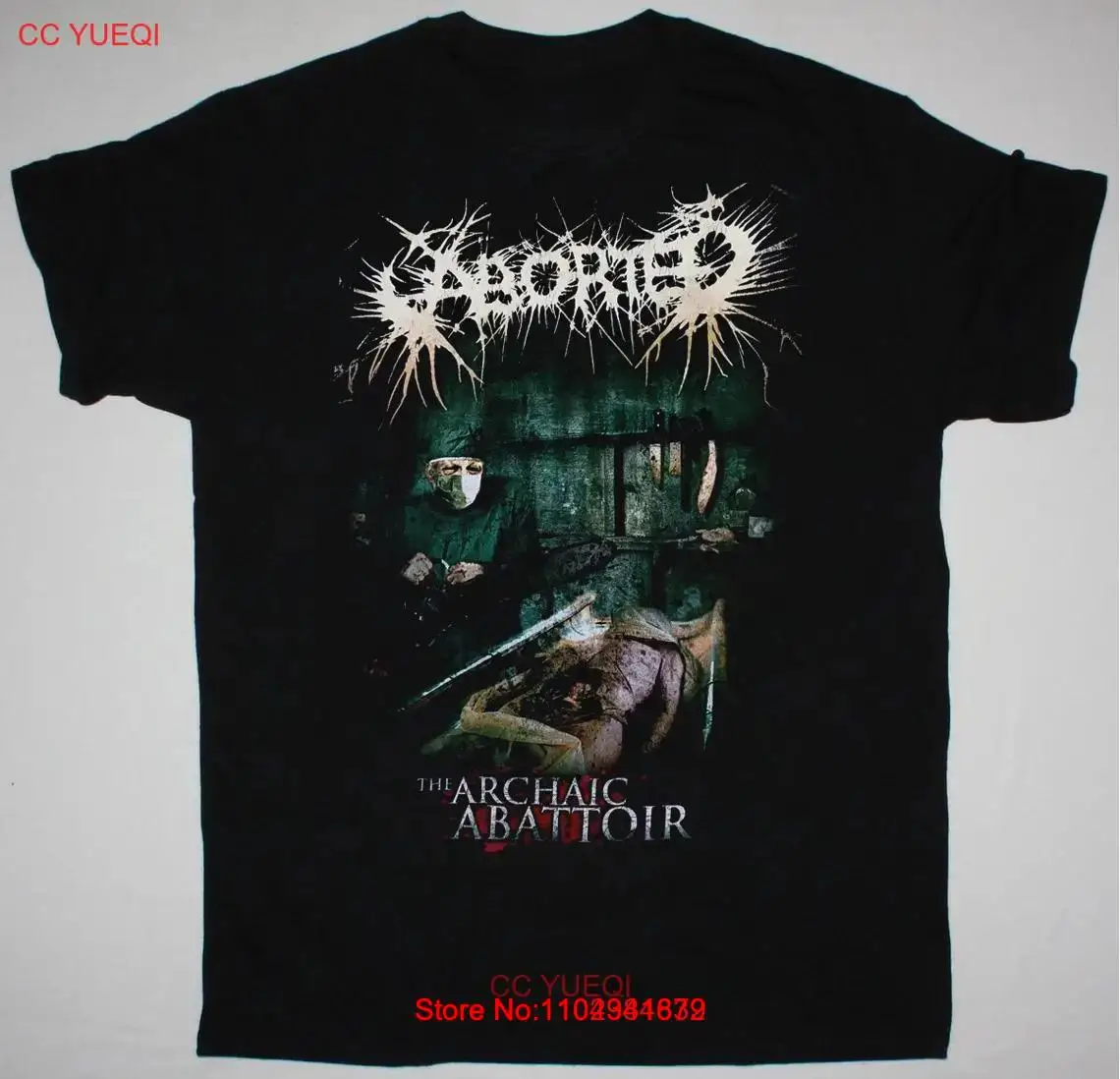 Aborted Band Music Tour Black T-Shirt Cotton Unisex S-5XL