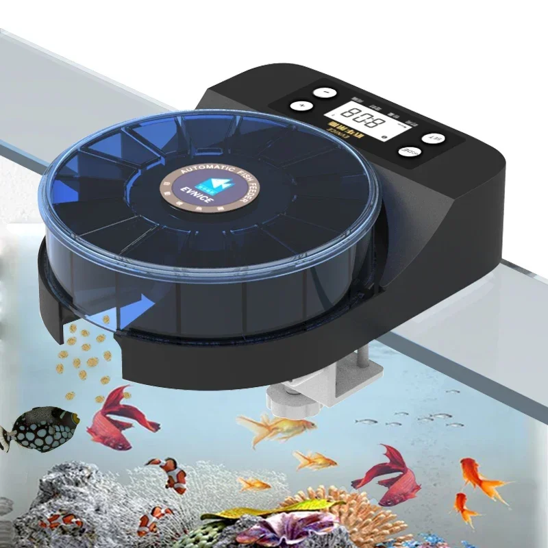 apply to fresh water aquarium Sea water tank automatic feeder rotation time feeding shrimp feeding machine feed USB power supply