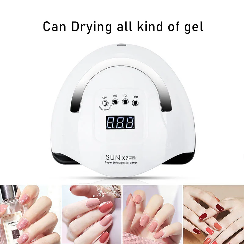 Lámpara LED UV para secador de uñas, lámpara para manicura, 57 LED UV, adecuada para todos los esmaltes de uñas, barniz de Gel, lámpara profesional para uñas