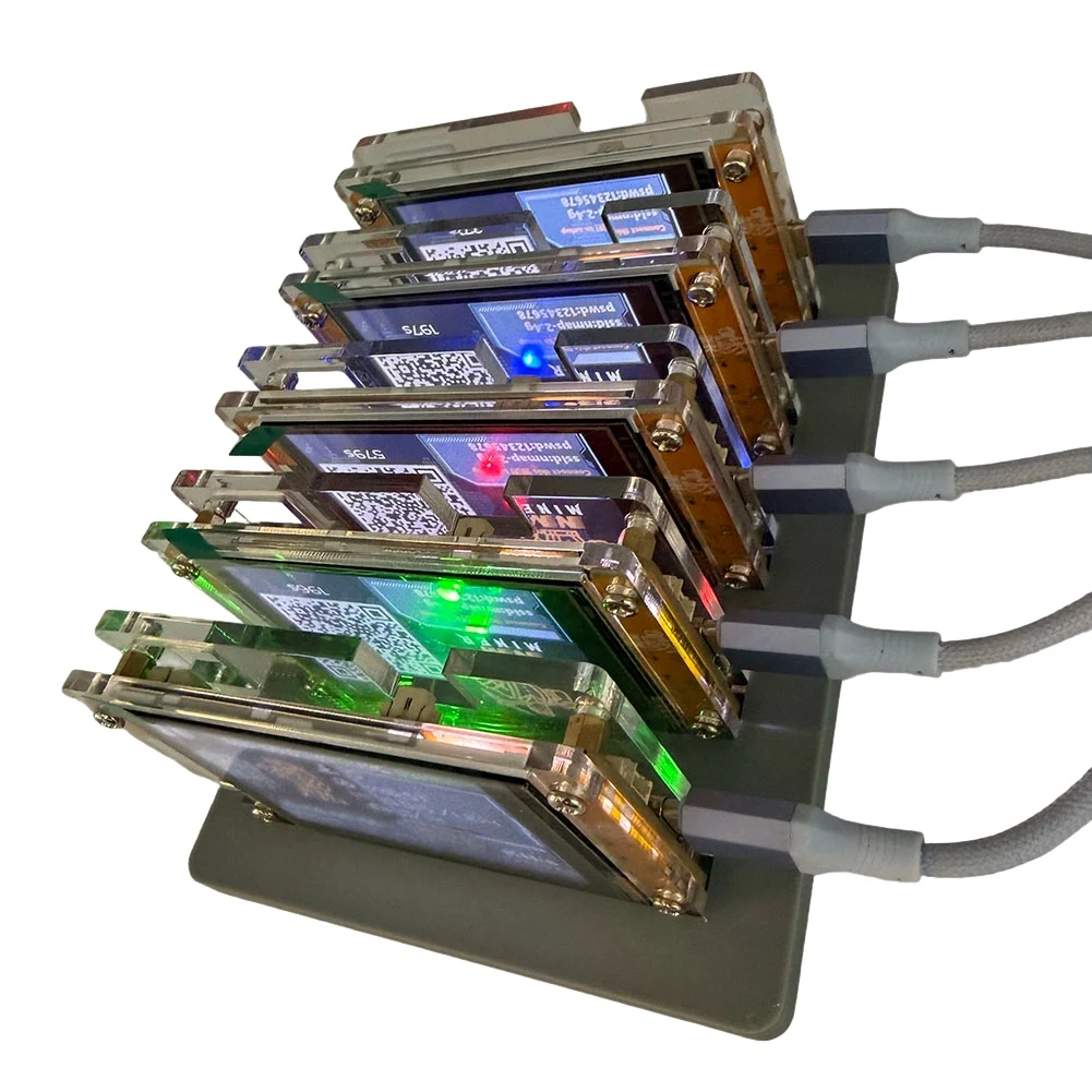 

Stable 5X 1030KH/S Nmminer Nerdminer+5 Slots Base Bitcoin Crypto Solo Miner 2.8 Inch Smart Display Upgraded Harshrate Home BTC