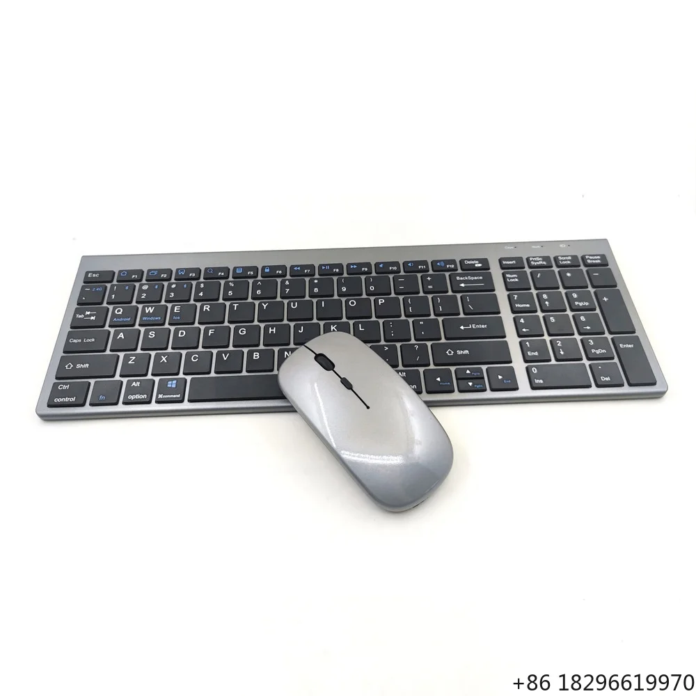 2.4G Bluetooth 5.0 Silent Dual Mode Wireless Keyboard Mouse Combo Office Daily Use