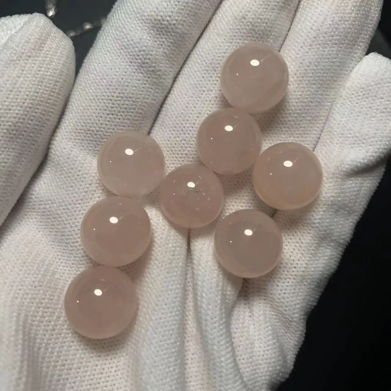 HEYYA STONE ROTONDO Collana con ciondolo in quarzo rosa naturale per donna Argento 925 placcato semplice gioielleria raffinata Pietra preziosa Stile