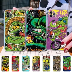 Funny Rat Fink Printed Phone Case For iPhone 15 14 11 12 13 Mini Pro XS Max Cover 6 7 8 Plus X XR SE 2020 Funda Shell