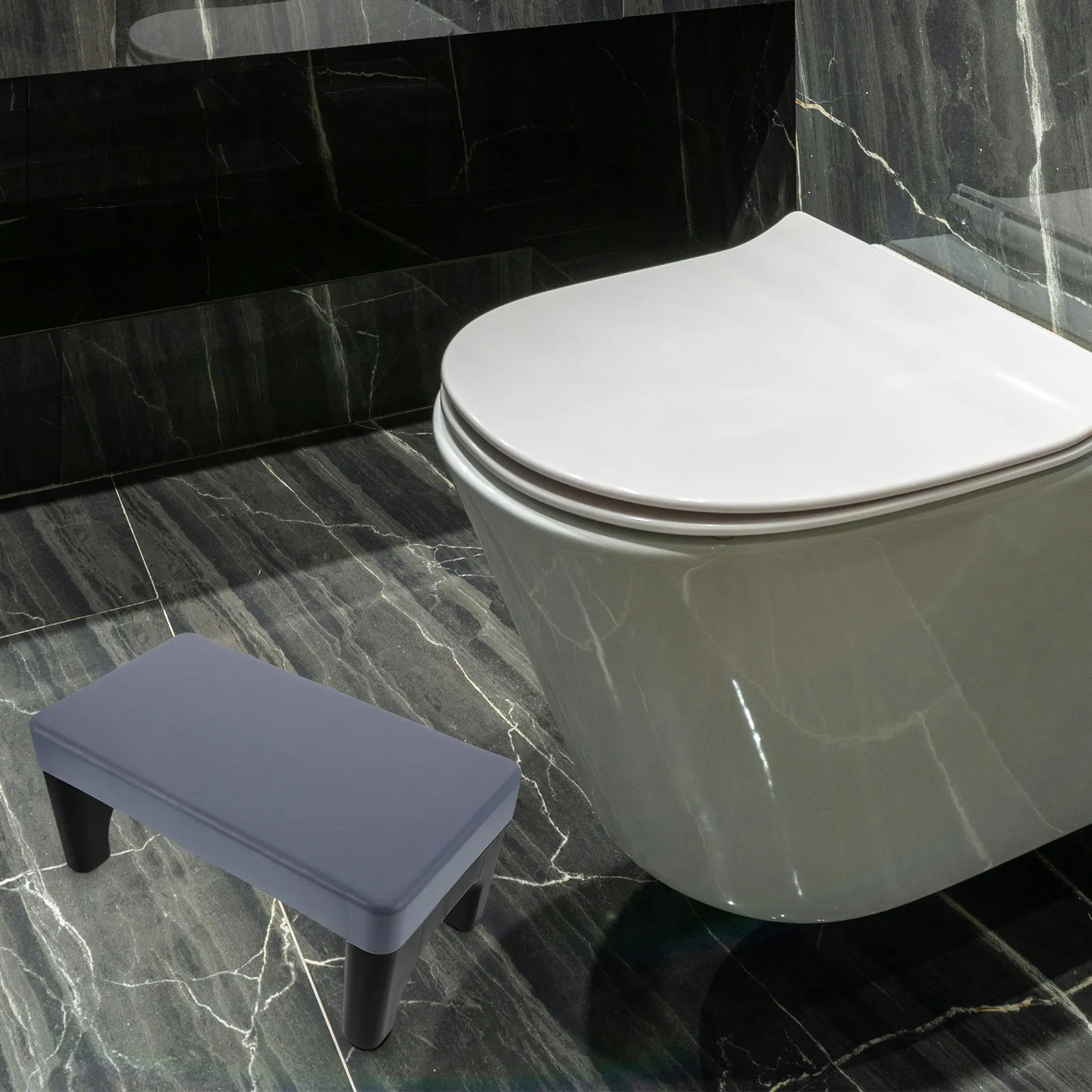 

Подставка-ступенька для унитаза для детей и взрослых, нескользящая, для ванной комнаты, для приучения к туалету, прочная пластиковая, декоративная, для ванной комнаты