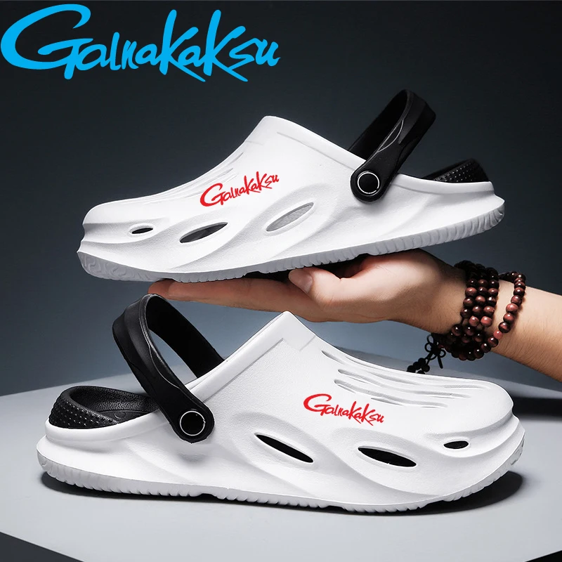 2023 Sports Hole Shoes Men\'s Summer Fishing Outer Wear Slippers Trend Sandals Outdoor Non-slip Men\'s Outdoor Beach Sandals