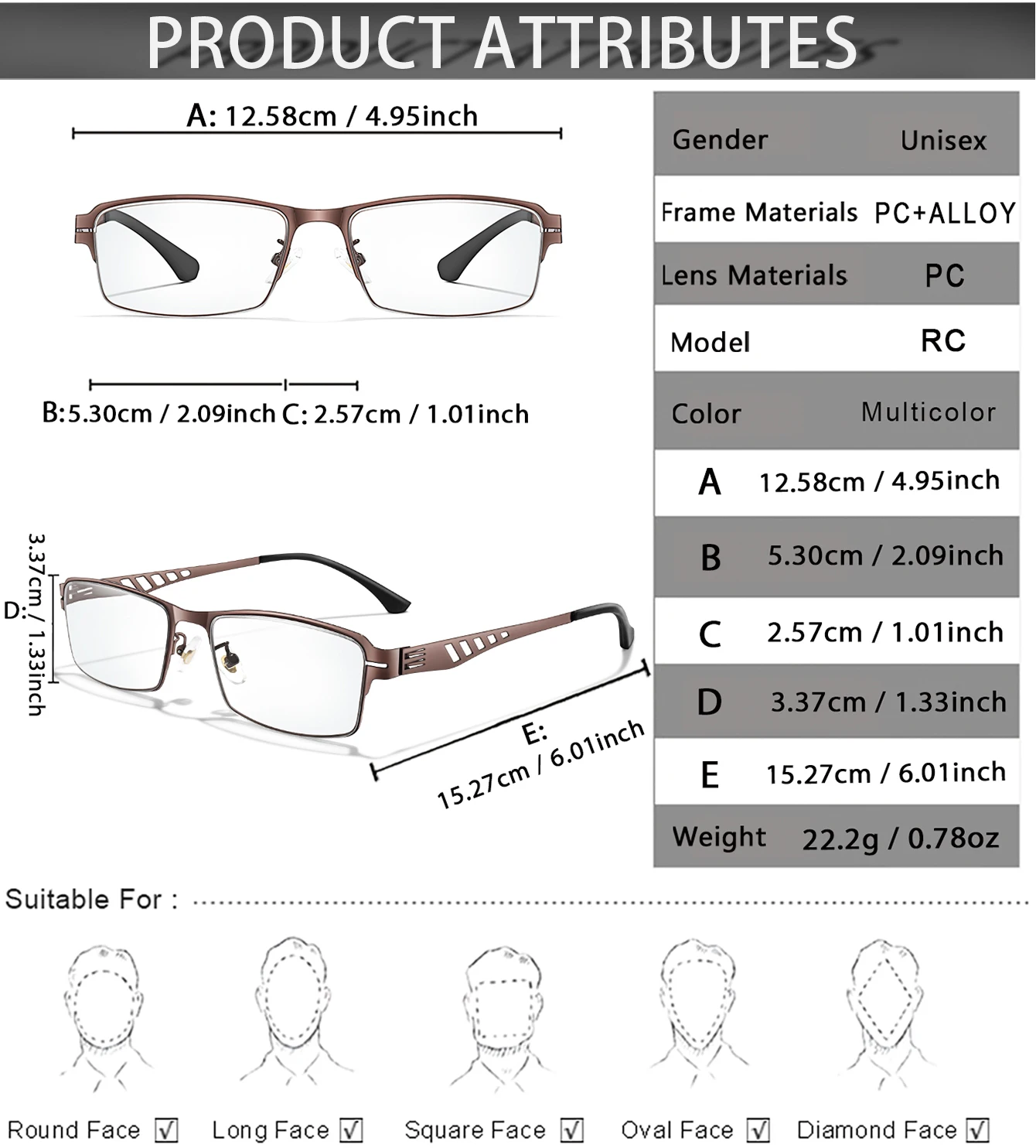Photochrome Anti-Blaulicht-Lesebrille mit Metallrahmen, geeignet für Großeltern, Zeitschriftenlesung, presbyopische Brillen – Detail 2