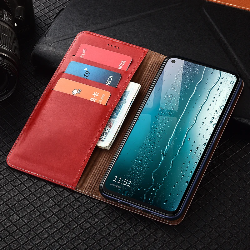 Deluxe Leather Flip Dual Purse Cell Phone Case for iQOO 3 5 7 8 9 10 11 11S 12 13 Pro