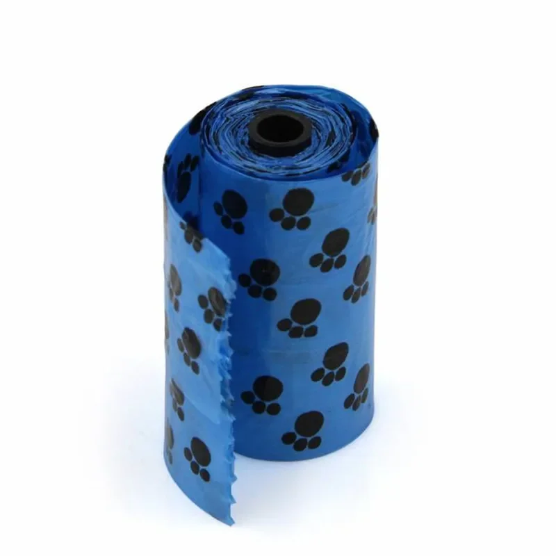 15Pcs/1Roll Pet Waste Clean Poop Bags Pet Dog Waste Poop Bag with Printing Doggy