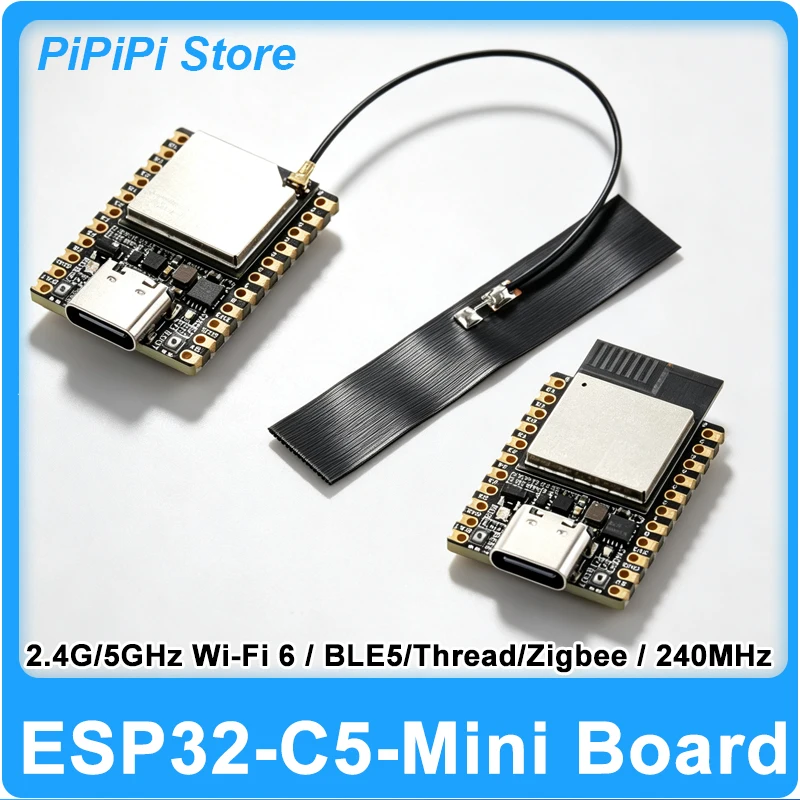 ESP32‑C5 Mini 240MHz RISC‑V IoT Development Board 2.4/5GHz WiFi6 BLE5 Thread/Zigbee 4MB Flash Type‑C For ESP‑IDF Arduino DIY