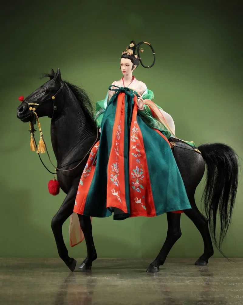 MR.Z 1/6 Simulation Animal Horse Chinese Ancient Horse Gear Accessories Model Fit 12'' Soldier Action Figure Body Dolls Toy